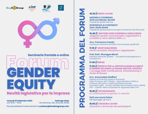 Seminario Forum Gender Equity – Novità legislative per le imprese